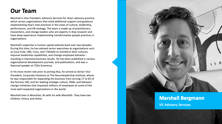 Executive bio before