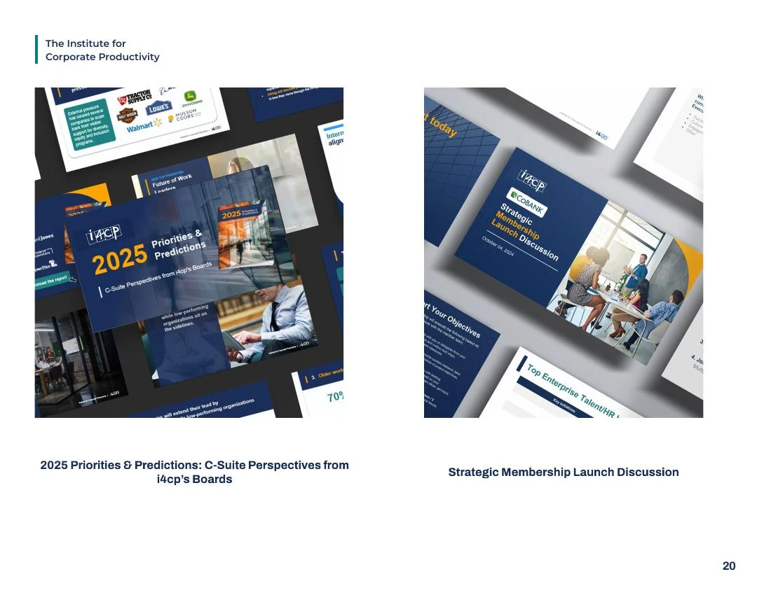 One identity, different reading experiences — Reports & membership materials