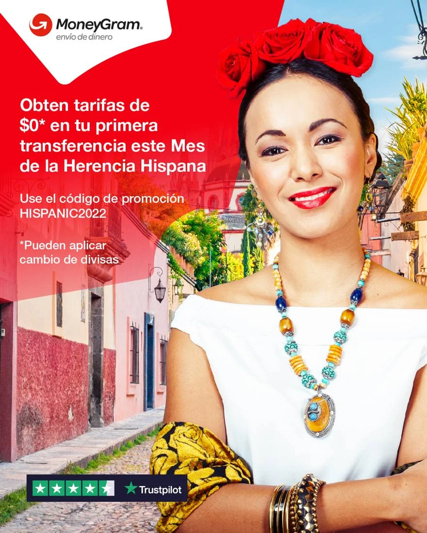 Spanish-language portrait execution with an offer and supporting details.